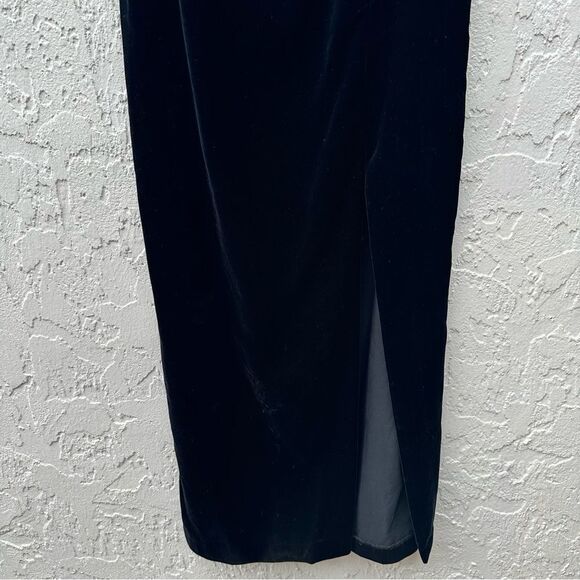 JESSICA MCLINTOCK GUNNE SAX Skirt Size 7/8 Vintage Long Maxi Velvet Bow - Picture 6 of 16